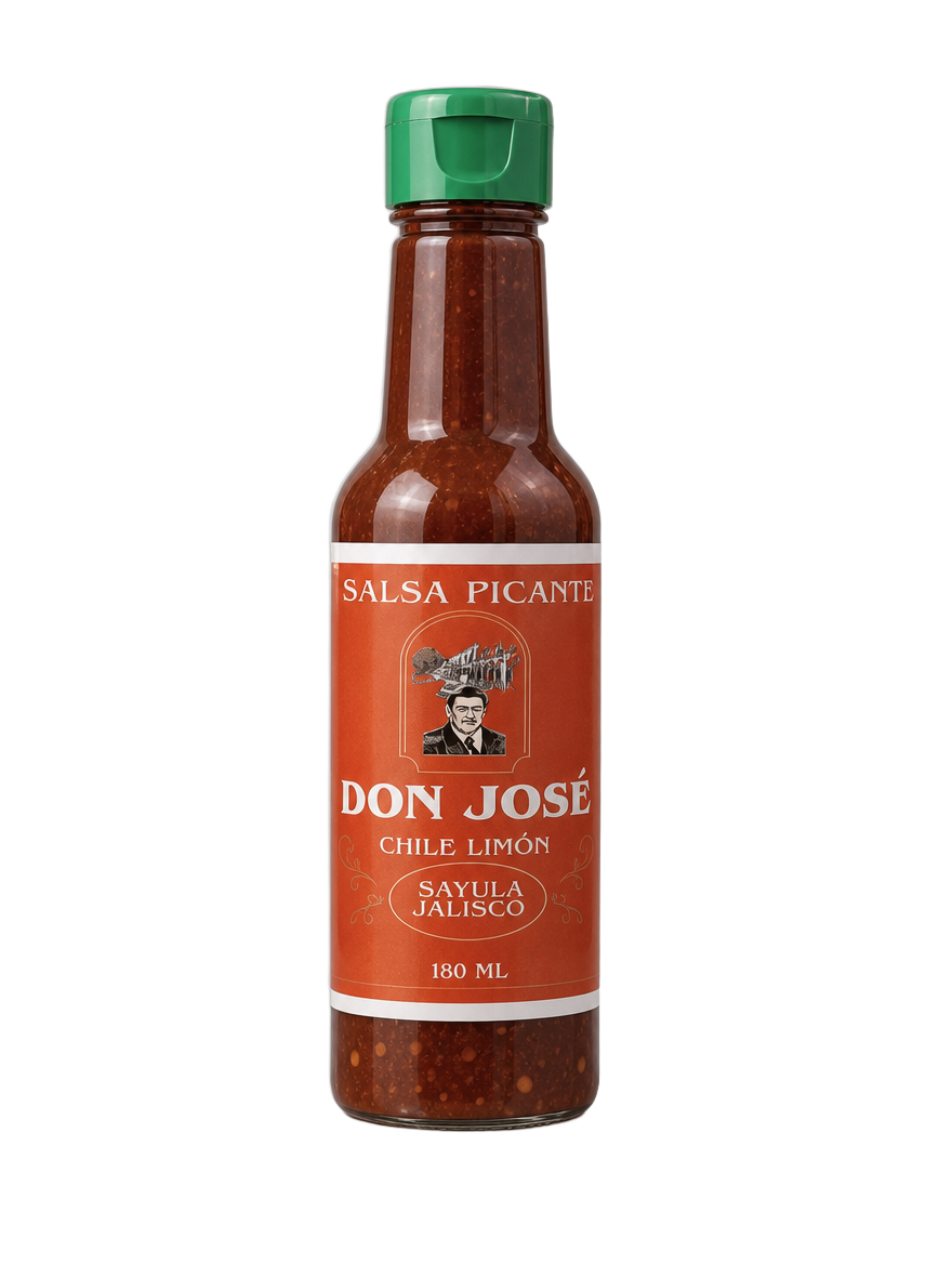 Botella de salsa Chile Limón de 180 ml